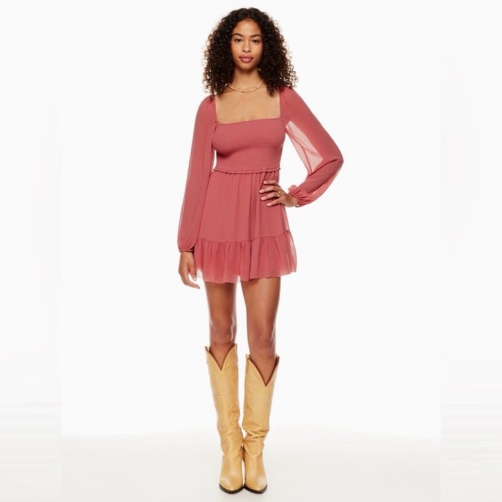 Aritzia Wilfred Pink Mini Dress | Size M